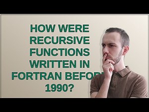 Retrocomputing: How were recursive functions written in FORTRAN before 1990?