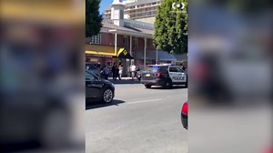 Smash and grab burglars hit Beverly Hills jewelry store with sledgehammers