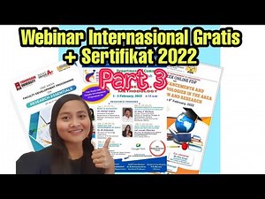 FREE International Webinars with e-certificates 2022 (Part 3)