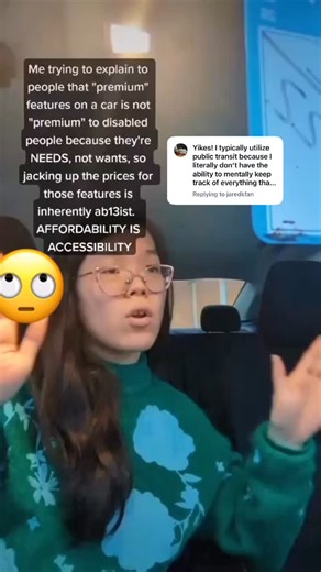 @heyms.yehee on Instagram: "Yes! Accessible car features should be free, but unfortunately, the able-bodied world sees these as “extras,” so they’re priced as such. #disability #disabled #cerebralpalsy"