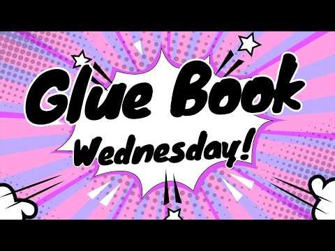 NEW (to me) Technique for #gluebook Backgrounds! HOW FUN IS THIS!?