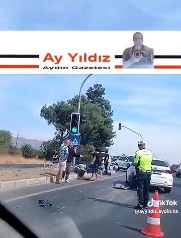 AYDIN-İNCİRLİOVA KARAYOLUNDA TRAFİK KAZASI: YOLA DÖKÜLEN İNCİRLER VATANDAŞLAR VE POLİS TARAFINDAN TOPLANDI