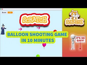 Balloon Shooting Game in Scratch in 10 minutes