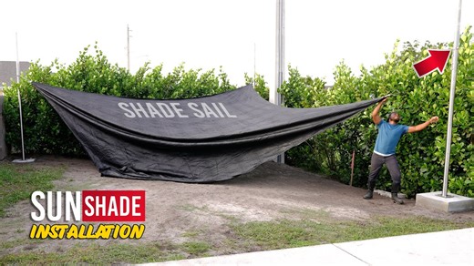 How I installed a sail shade canopy step by step like a pro