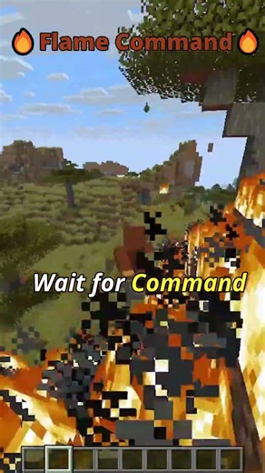 🔥Minecraft Flame Command #shorts #trending #minecraft