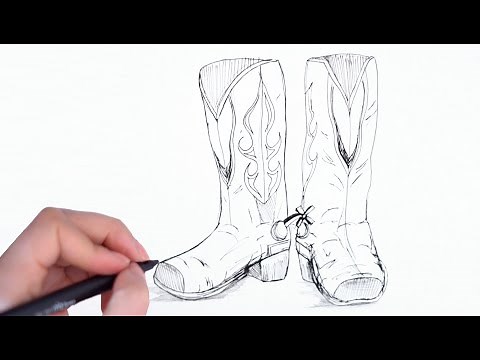 How to Draw Cowboy Boots