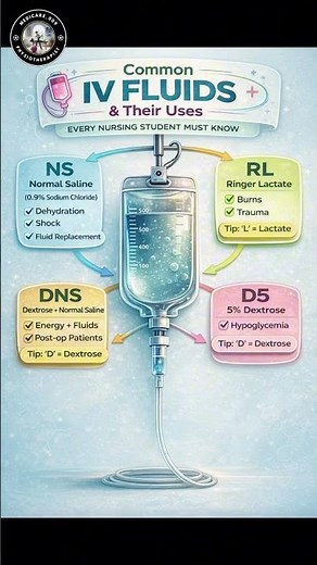 IV Fluids: Types, Uses & Clinical Importance Explained😌