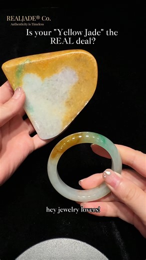Real Jade Co. ( Jade Education Channel ) on Instagram: "Is Your “Yellow Jade” the REAL Deal? 🍋✨ Hey jewelry lovers!�Can you tell which one is real yellow jadeite… and which one is a cheap fake? Here’s how to spot the difference: 💛 Real Yellow Jadeite * Natural, uneven color transitions * Color sits inside the stone * Strong, mirror-like luster even in raw form ⚠️ Fake Yellow Jade * Color looks too perfect, too even * Dye stays on the surface * Oily shine instead of crisp glow * Tiny acid-wash 