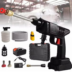 [Hot Item] Portable 24V Rechargeable Battery Power Car Wash Machine High Pressure Electric Car Cordless Washer Gun