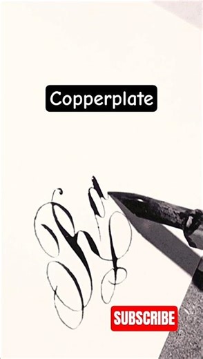 Copperplate Calligraphy ✒️ Elegant Script Writing | Incora Ink #Shorts