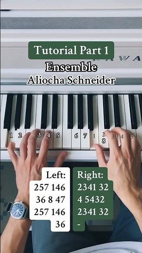 How to play the intro of Ensemble (Aliocha Schneider) #piano #tutorial