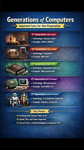 Generations of Computers – Key Facts & Test Preparation MCQs