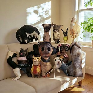 Ugly Cat Pattern Pet Pillow,custom Photo Pillows,custom Ugly Pillow for Friend or Pet ,personalized 3D Pet Pillow,body Pillow,pet Pillow - Etsy