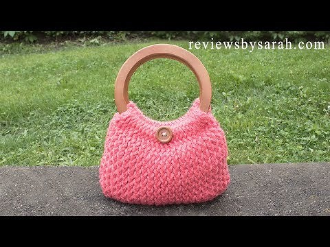 How to Loom Knit Simple Handbag - Knitted Handbag - Beginner Loom Knitting