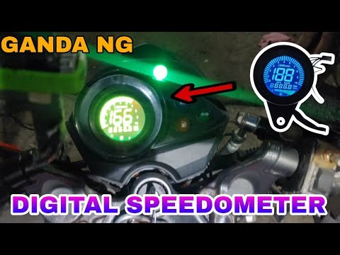 Universal speedometer installed in fury 125 newbreed.