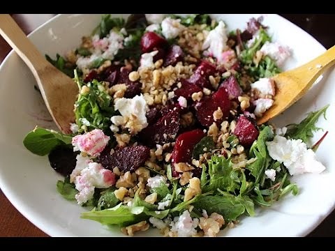 Roasted Beet Salad with Walnuts & Feta
