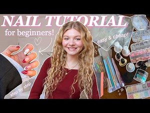 HOW TO DO ACRYLIC NAILS AT HOME for beginners 2026!! easy DIY tutorial + trendy nail art 🎀