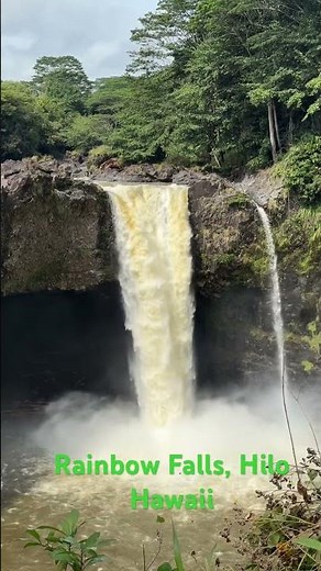 Rainbow Falls Waterfall, Hilo, Hawaii#waterfalll #rainbowfalls #hawaii
