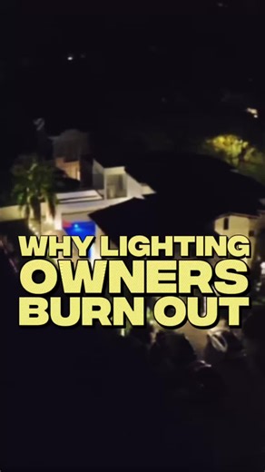 Most lighting pros don’t burn out because they work hard. They burn out because they lead in a way that drains them. Burnout isn’t caused by effort… it’s caused by structure. Here are 3 leadership mistakes that lead straight to burnout: 1️⃣ You manage hours, not outcomes. You measure time instead of results — so every day feels like a sprint with no finish line. 2️⃣ You answer every question for your team. You’re not leading… you’re babysitting decision-making you never trained them to do. 3️⃣ Y