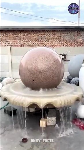 China's Rotating Stone Fountain | The 2 Ton Rock That Spins On Water | #StoneFountain #shorts #viral
