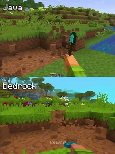Minecraft Actions and Stuff Java vs Bedrock Part 57