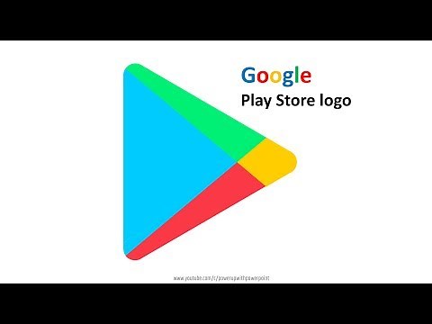 2.Design Google Play store logo in Powerpoint|PowerPoint Presentations|Graphic Design|Free Template