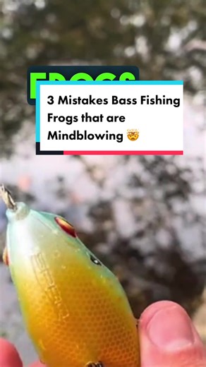 3 Mistakes People Make Bass Fishing With Frogs. 🎣🐸🎣 #frogfishing #bassfishing #frogging #fishingtips #catchingfish