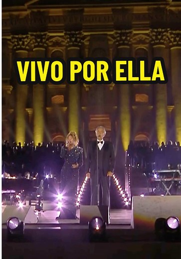 Andrea and @Karol G performing ‘Vivo por Ella’ live in Vatican City, #GraceForTheWorld Stream it now on @Disney