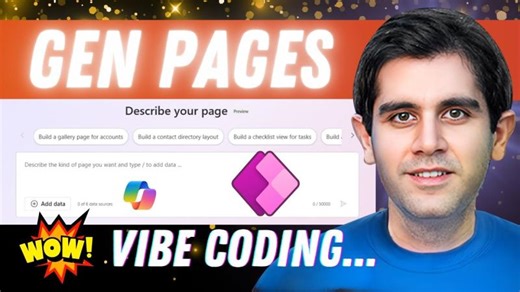Introducing Generative Pages in Microsoft Power Apps – AI-Powered App Creation! | Hemanth Sai Manikanta