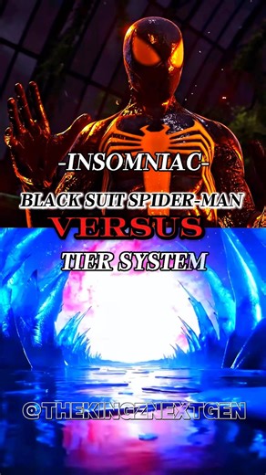 Black suit Spider-Man vs Tier System #spiderman #shorts