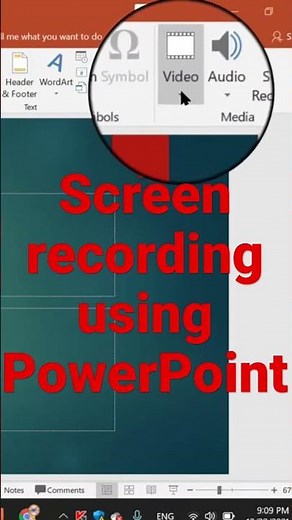 Record screen simple using #PowerPoint presentation