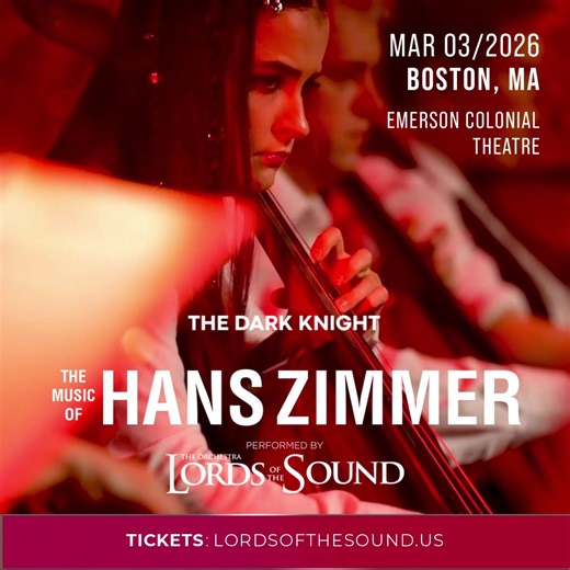 BOSTON, get ready! Lords of the Sound is coming to the U.S. for the first time! 🎵 Hundreds of sold-out concerts in Europe Standing ovations everywhere Experience The Music of Hans Zimmer like never before: Live performance by a 40 piece symphony orchestra! When: March 3, 2026 | Where: Boston, MA Will you be there? Buy tickets now! 🎟 | Lords of the Sound USA