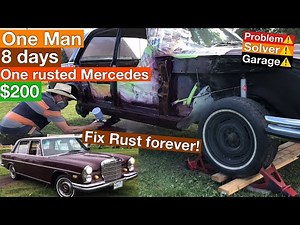 Rusted Rocker Panel repair (stop rust forever) rocker repair on a budget, classic car rocker repair