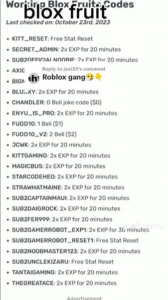 Blox Fruits Reset Stats 2024: Latest Codes for Blox Fruits Game