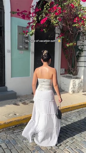 favorite vacation outfit 🫶🏻 wearing @prettylittlething top 💖