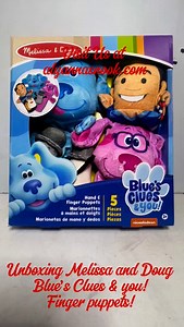 🎥 Unboxing Time! 🐾 Hey there, let’s play Blue’s Clues! 🐶💙 Check out the Blue’s Clues & You! Hand and Finger Puppets Set of 5—the cutest way to bring the show to life. ✨ Featuring: 🔹 Blue & Magenta 🔹 Tickety Tock ⏰ 🔹 Slipper 🥿 🔹 Joe 👨‍🦲 Perfect for kids and kids-at-heart! Let’s sing, play, and spark some creativity. 🌟 👉 Who’s your favorite character? Drop it in the comments! #BluesCluesAndYou #UnboxingFun #PuppetPlaytime #KidsImagination | Alyanna's Nook