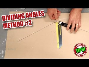 Dividing angles - the parallel board method - Woodworking Tips!