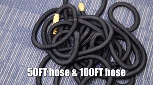 FLORA GUARD Garden Hose Holder, Heavy-Duty Hose Hanger, Holds Up to 125 ft, Garden Rack Wall Mount for Outside, Rust and Slip Resistant, Black