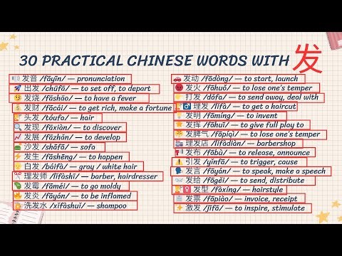 Expand Your Chinese Vocabulary With The Character 发 (fā / fà) | Learn Chinese Easily | Alice Ruan