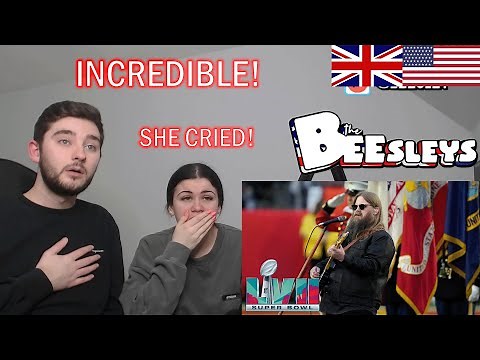 British Couple Reacts to the Star Spangled Banner by Chris Stapleton! (EMOTIONAL)
