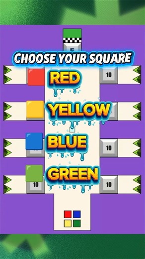 Square Race🟥🟦🟩🟨 #squarerace #squareracegame #satisfying #squaretheracer