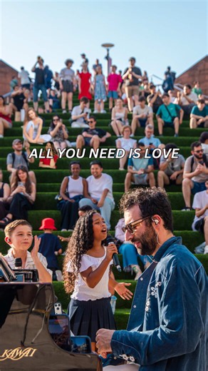 It all started in Liverpool! We loved celebrating Global Beatles Day with our own arrangement of @The Beatles iconic “All You Need is Love”. Thank you to all the musicians, families and teams involved (credits below) ! Lead singers: @lucky_lucciano13 @edenvalor @frankiejohns58 Piano: @itsjuliencohen Big Band: @thenqbb Children’s Choir: @makenoisechoir « All you need is love » (The Beatles). Published by @sonymusicpubuk Used by permission. All rights reserved. Thanks to @liverpool_oneofficial for