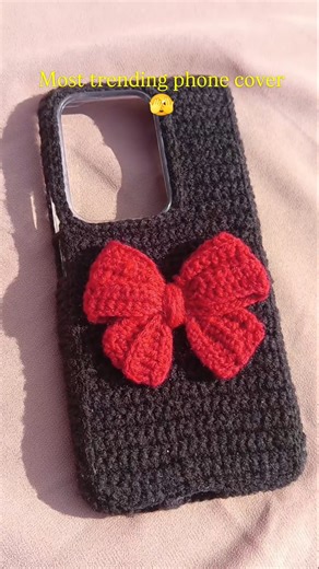Making trending Crochet Phone Cover 🫶🧶#trendingcover#crochetphonecover #crochet #crochet