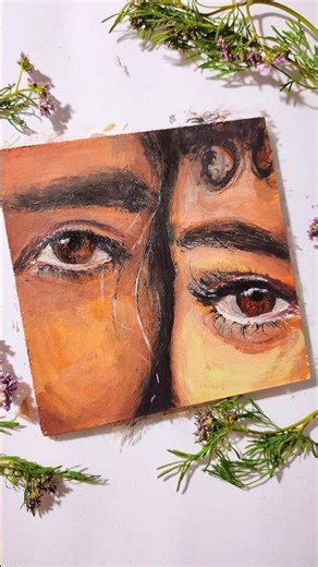 How to paint eyes with gouache paints! 🎨