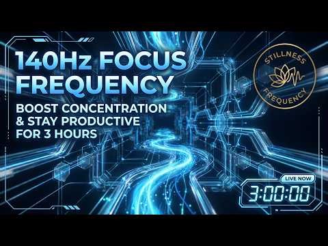 140Hz Focus Frequency | Boost Concentration & Stay Productive for 3 Hours