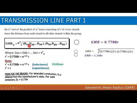 Transmission Line- Geometric Mean Distance and Radius, Inductance of Transmission Line Part 1