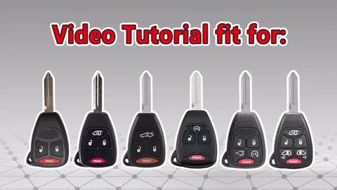 Remote2prgram DIY Programming Car Key Keyless Entry Remote Replacement for 2008-2011 Dodge Dakota/2007-2009 Chrysler Aspen with FCC: OHT692427AA (4 Button)