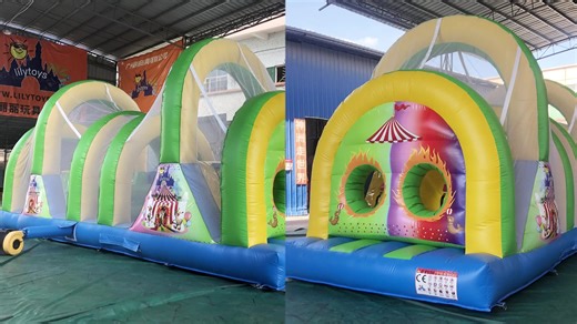 Outdoor Inflatable Race Obstacle Course Adults Challenge Inflatable Sport Games Kids Inflatable Amusement Park for Sale
