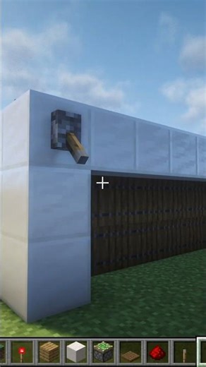 Minecraft Redstone Garage Door 🚗 #shorts