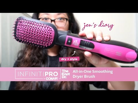 Infinitipro by Conair The Knot Dr. All-in-One Smoothing Dryer Brush | Unboxing & Review